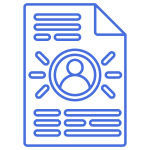 page with paragraph of text and picture in center